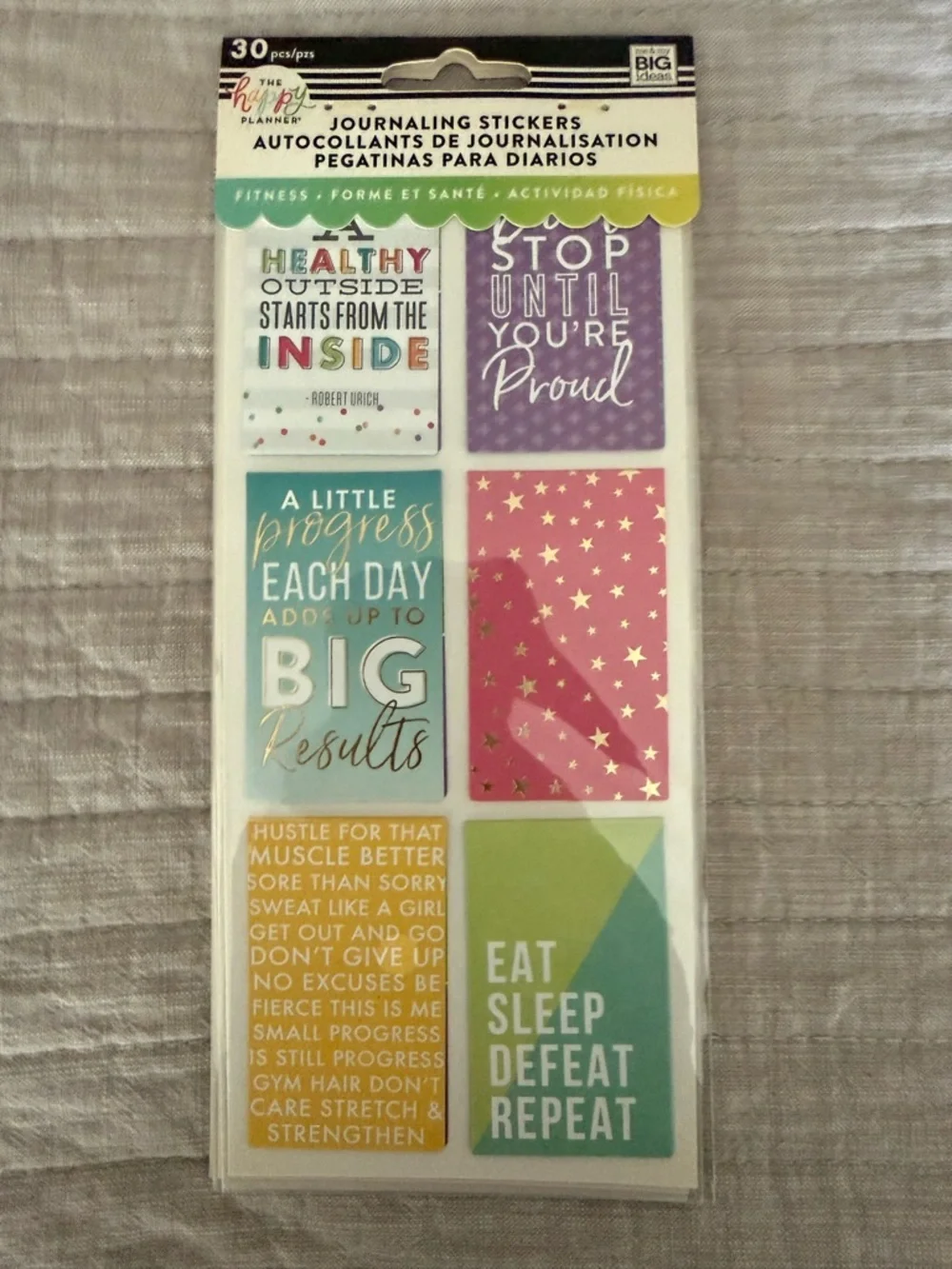 The Happy Planner Motivational Journaling Stickers - Multicolor